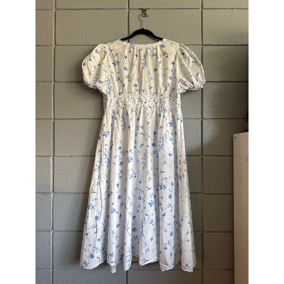 Women's Hill House Sabrina Nap Dress in Blue Botanical size XL Coquette Cottage - Picture 4 of 5